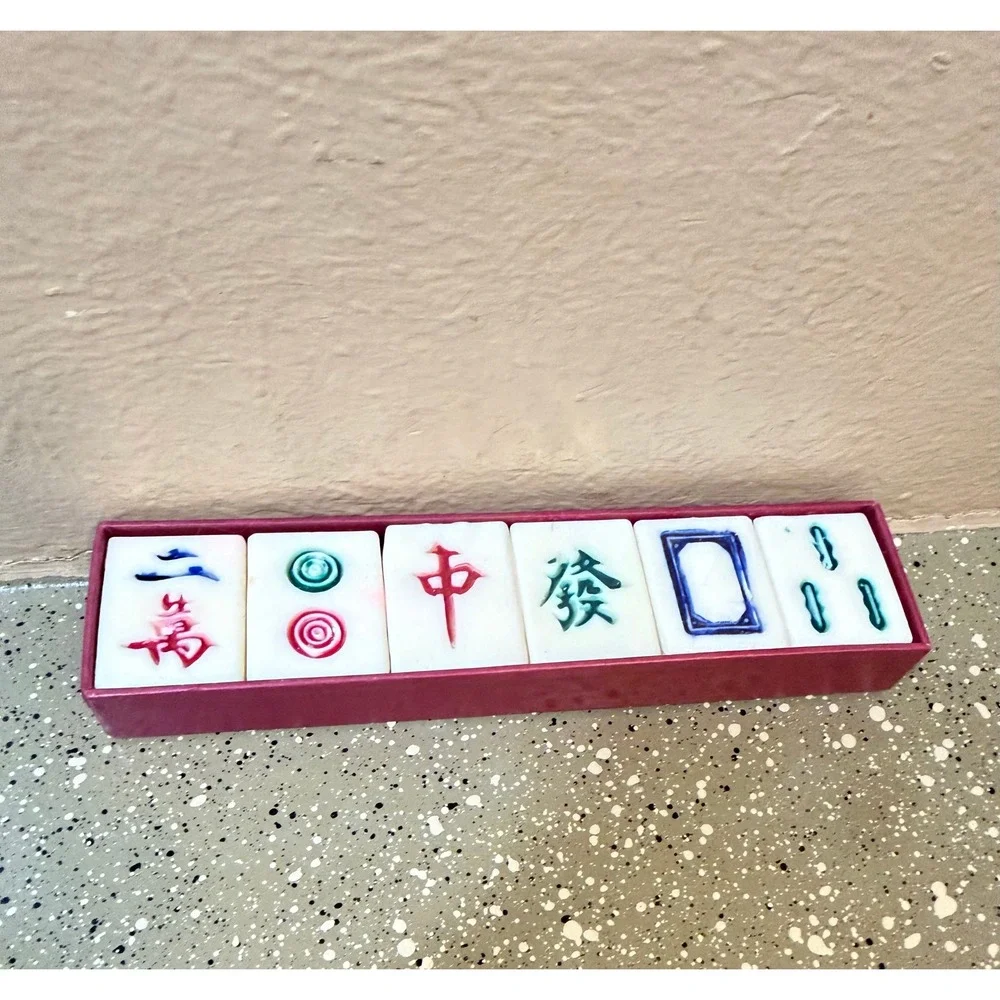 Mahjong‎ Tile Soap Set Decorative Asian Guest Soap Vintage Style 6pc